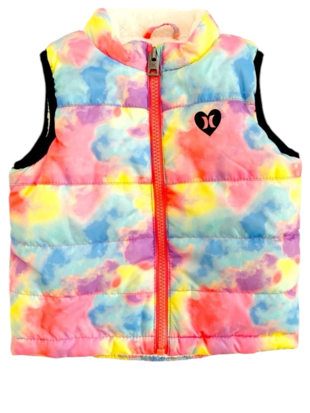 Hurley Toddler Girls' Puffer Vest Pink 
Sz 24 Months Cozy Fall Spring Transition